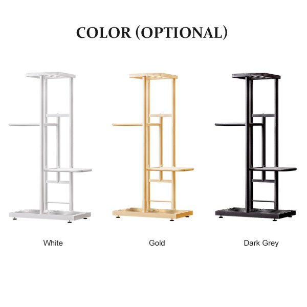 Heavy Duty 4-Tier Potted Plants Display Shelf Flower Pots Rack Potting Ladder Stand Storage Rack Supply