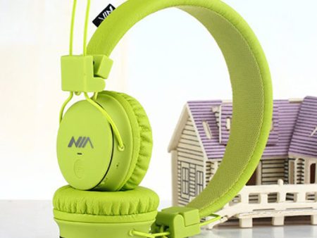 NIA X2 4-in-1 Bluetooth Hands-free Headphone Support Micro SD Player   FM Radio   3.5mm Cable Fashion