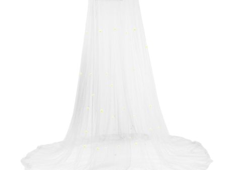 Luxury Bed Canopy Easy Setup Anti-mosquito Net with Fluorescent Stars Decor Kids Adults Bed Mosquito Mesh Net Play-Den Online Sale