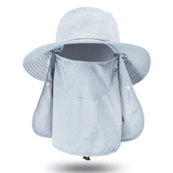 Fishing Hat Sun Cap with Removable Face Cover Neck Flap Outdoor UV Sun Protection Wide Brim Hat For Cheap