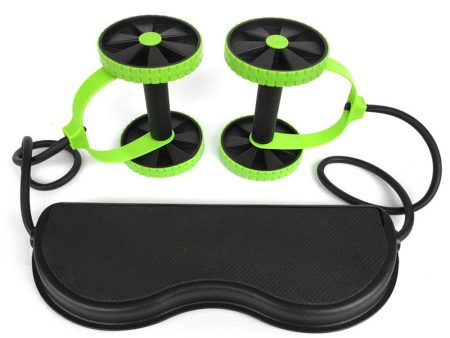 Double Ab Roller Wheel Set Abdominal Wheel Roller Muscle Trainer Home Exercise Fitness Equipment Online now