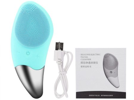 Facial Cleansing Brush Silicone Beauty Massager Electric 5 Speed Sonic Vibrating Scrubber for Deep Cleanser with IPX7 Waterproof Online Sale