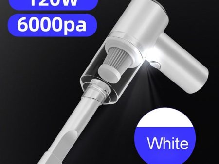 6000Pa 120W Cordless Car Vacuum Cleaner Powerful USB Rechargeable for Car Home Office Pet Hair Sale