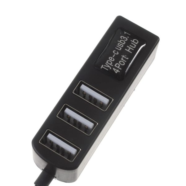 USB 3.1 Type-C to 4-Port USB 2.0 Hub Adapter (P-3101) Online Sale