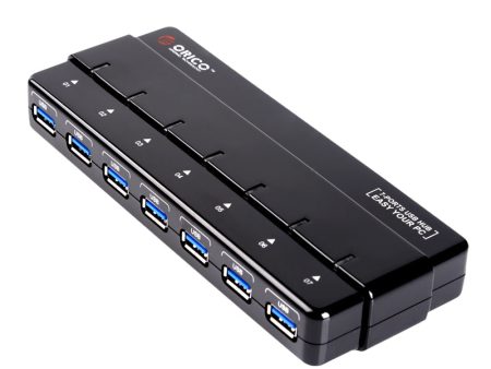 ORICO ABS 7-Port USB 3.0 HUB with Power Adapter & Cable (H7928-U3) For Discount