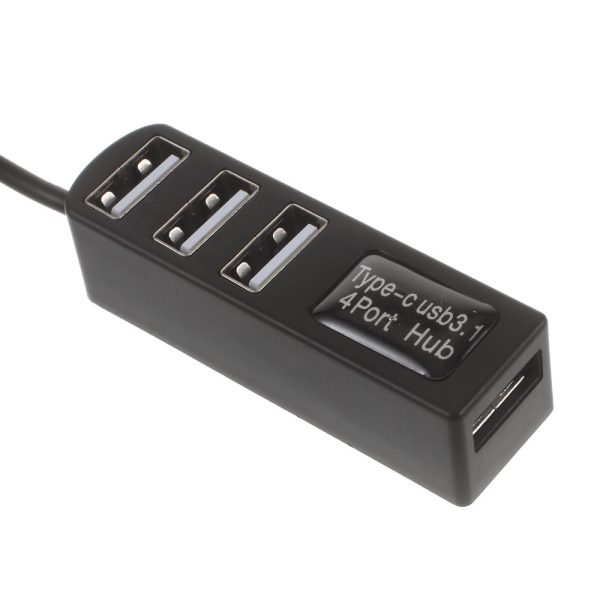 USB 3.1 Type-C to 4-Port USB 2.0 Hub Adapter (P-3101) Online Sale