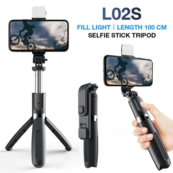 Extendable  Selfie Stick Fill Light Bluetooth Tripod for iPhone Android Samsung Cheap