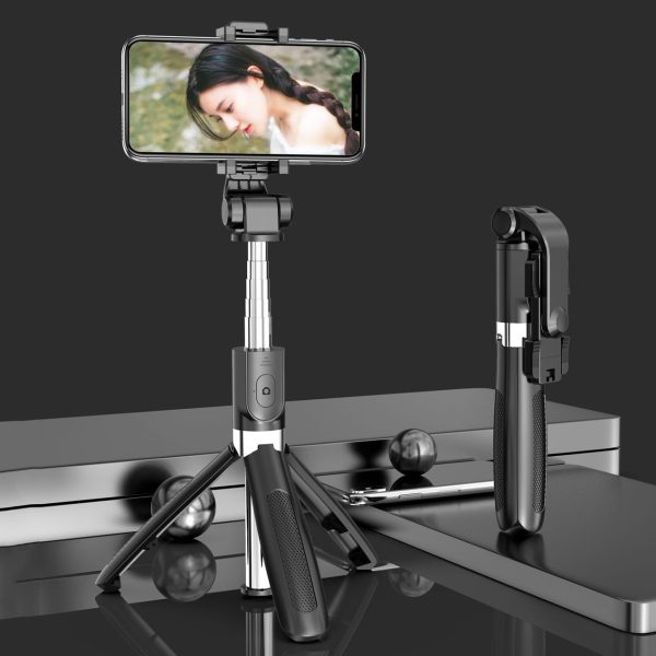 SELFIESHOW L01s Selfie Stick Tripod Extendable Bluetooth Monopod with 360 Degree Rotating Phone Clip and Remote Control Sale