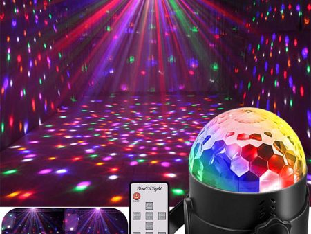 YOUOKLIGHT YK2315 6W 6-Color LED RGB Disco Ball Party Light Remote Control Strobe Light For Cheap