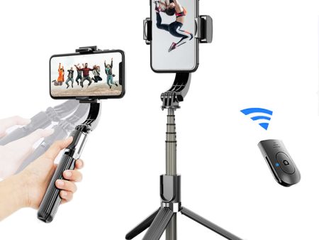 SELFIESHOW L08 Handheld Bluetooth Selfie Stick Hidden Tripod Live Broadcast Bracket with Remote Control Supply