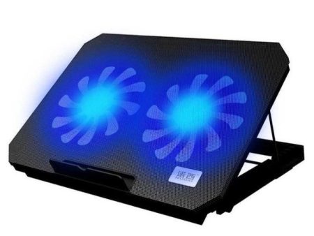 N99 Laptop Cooling Pad with Blue LED Light Notebook Cooler for 14-15.6 inch Supply