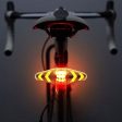 Safety Warning Bike Tail Lights USB Rechargeable LED Mini Bicycle Rear Turn Signal Lights with Remote Control on Sale