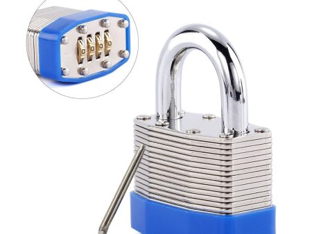 4-Digit Bottom Resettable Combination Padlock Anti-Theft Security Padlock for School Gym Storage Gate Cabinet Online Sale