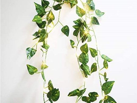 2m 20 LED String Light Artificial Ivy Garland Green Leaf Plant Vine Fairy Light Garden Yard Home Patio Decor Cheap