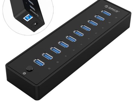 ORICO P10-U3 Super High Speed 5Gbps 10 Ports USB3.0 Hub Fashion