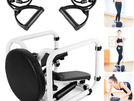 Multifunctional Fitness Twist Stepper Electronic Display Home Exercise Workout Chair with Resistance Bands Supply