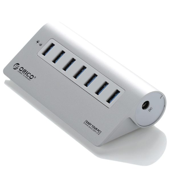 ORICO Aluminum 7 Ports USB 3.0 Hub with USB 3.0 Cable (M3H7) Online Hot Sale