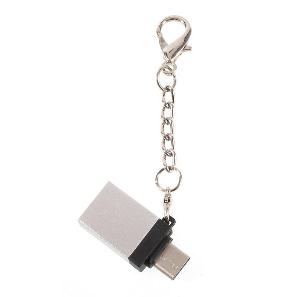 Male USB Type-C to Female Micro USB OTG Adapter with Anti-lost Hook for Samsung Huawei Sony Cheap