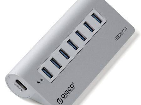 ORICO Aluminum 7 Ports USB 3.0 Hub with USB 3.0 Cable (M3H7) Online Hot Sale