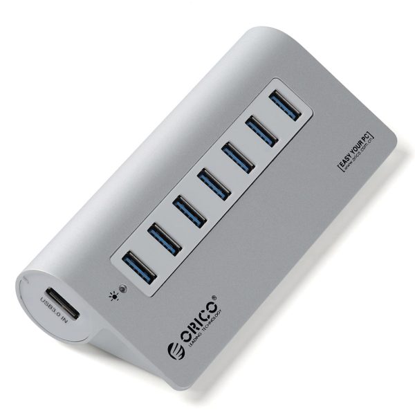 ORICO Aluminum 7 Ports USB 3.0 Hub with USB 3.0 Cable (M3H7) Online Hot Sale