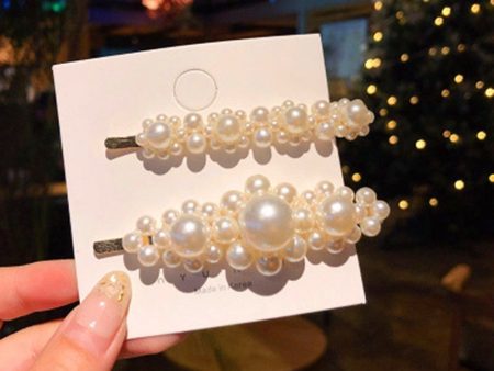 Artificial Pearl Hair Clip Flower Barrettes Fashion Hair Accessories Sweet Hairpin Online