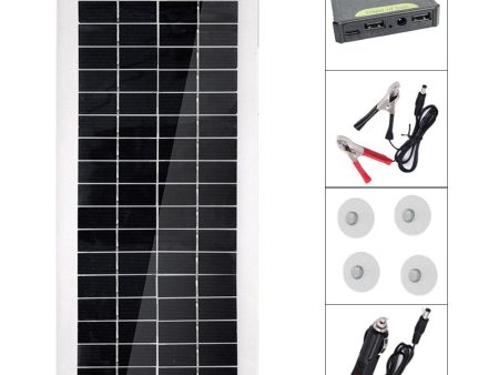 30W Portable Solar Panel Polycrystalline Solar Charge Controller for Car Marine Boat Outdoor Camping For Sale