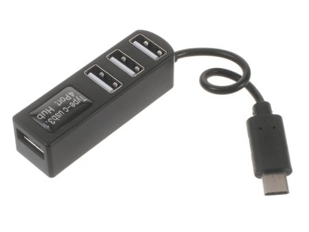 USB 3.1 Type-C to 4-Port USB 2.0 Hub Adapter (P-3101) Online Sale