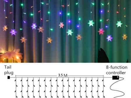 LED Christmas Light Snowflake String Light 8 Modes LED Fairy Night Light Perfect for Christmas Wedding Party Online