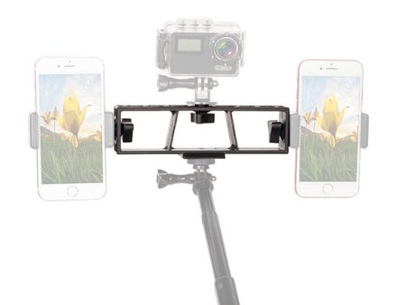 PULUZ PU395 Live Broadcast Multi-camera Stand Clip Bracket Holder with 3 x 1 4 inch Threads Screw on Sale