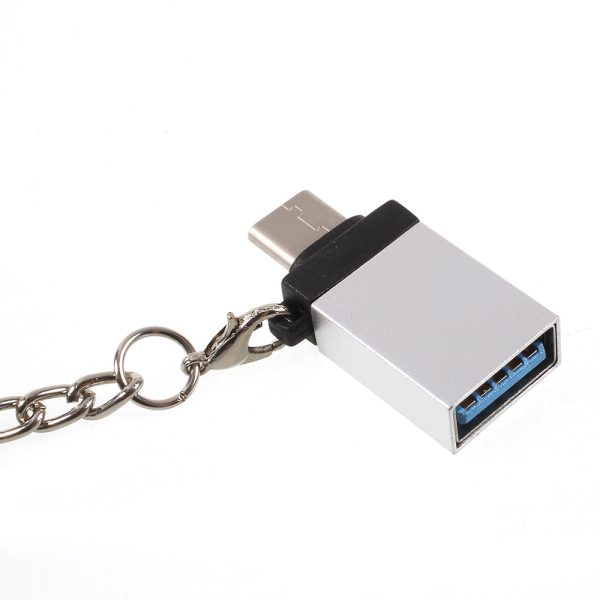 Male USB Type-C to Female Micro USB OTG Adapter with Anti-lost Hook for Samsung Huawei Sony Cheap